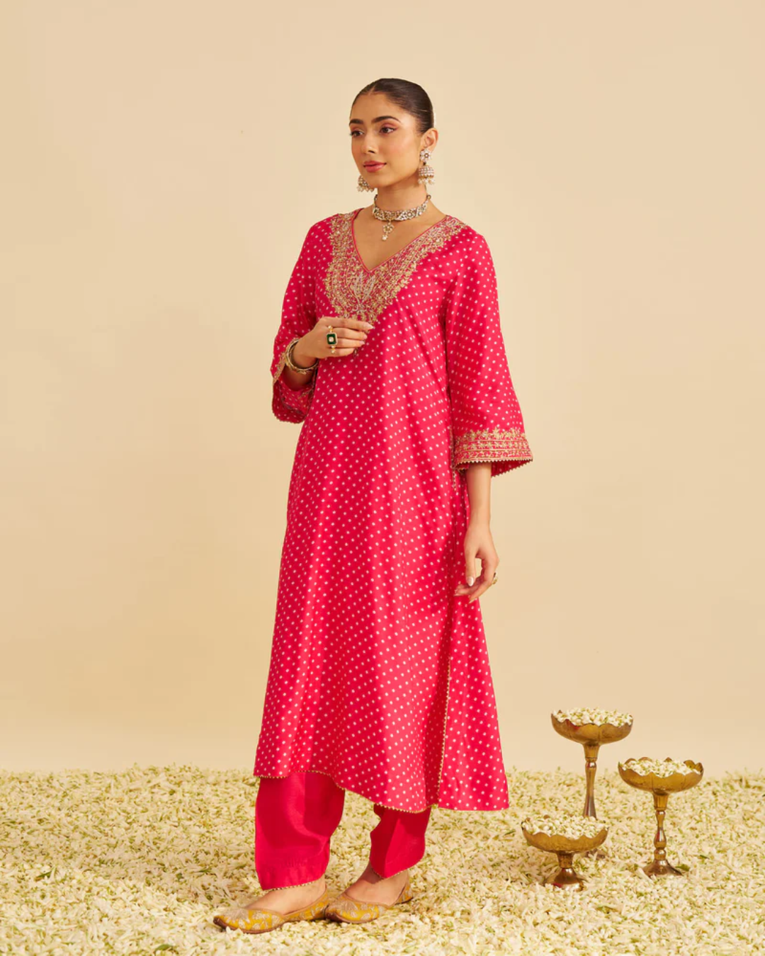 Sheetal Batra - Zaliyah Rani Hotpink Long Chauga With Salwar from Gulbandh