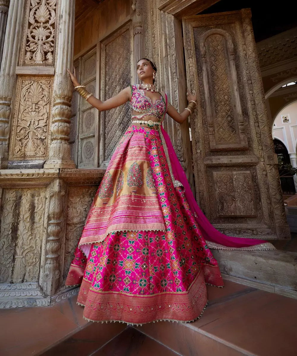 ADITI GUPTA - Patola print Lehenga set