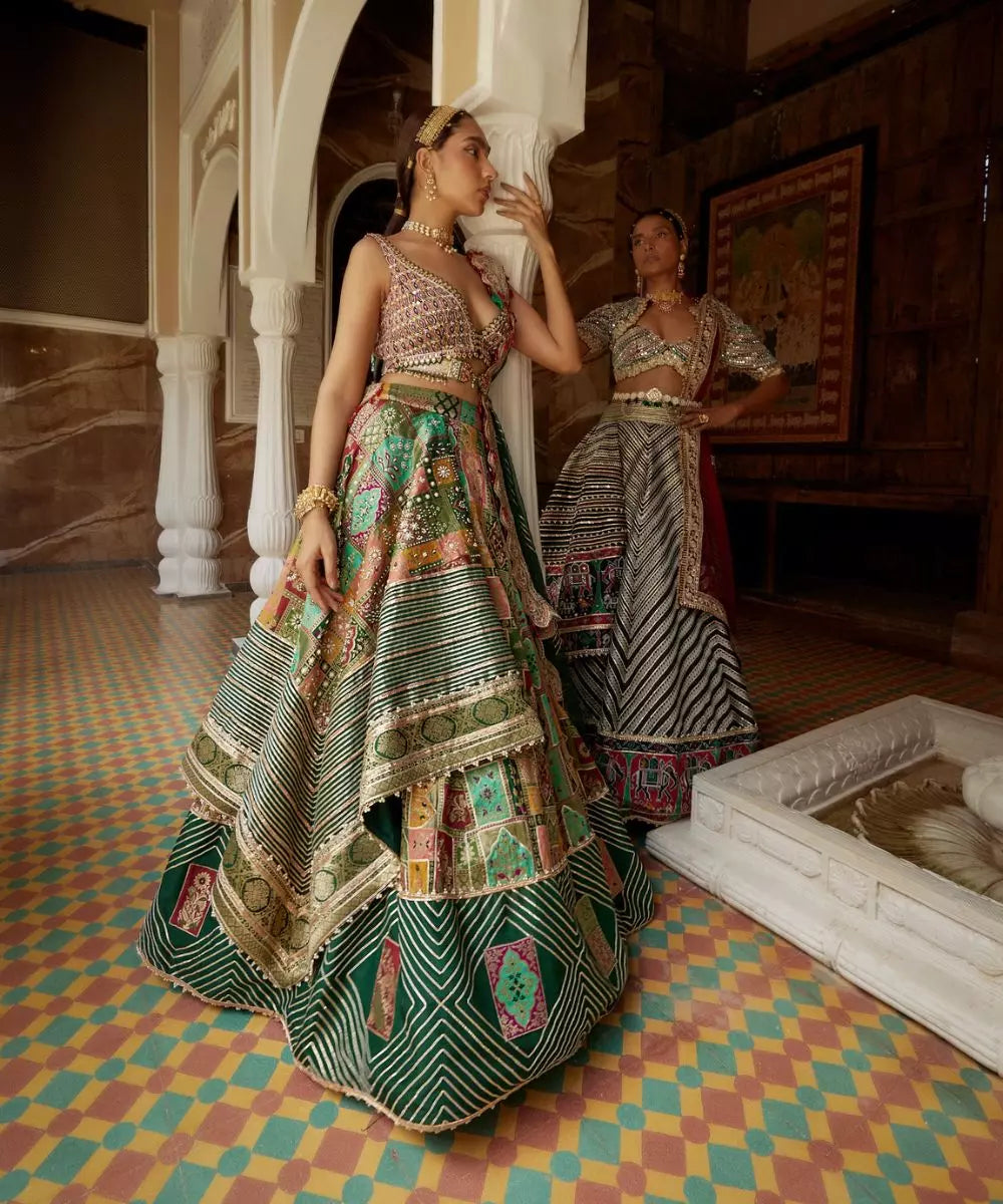 ADITI GUPTA - Abstract Lehenga set