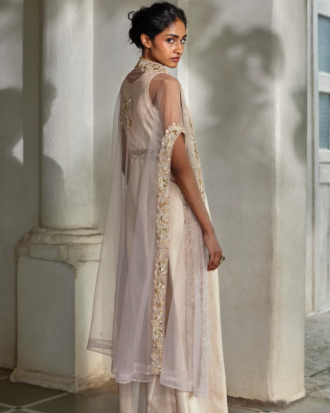Paulmi and Harsh - Sera Cape Jumpsuit Set from Tara