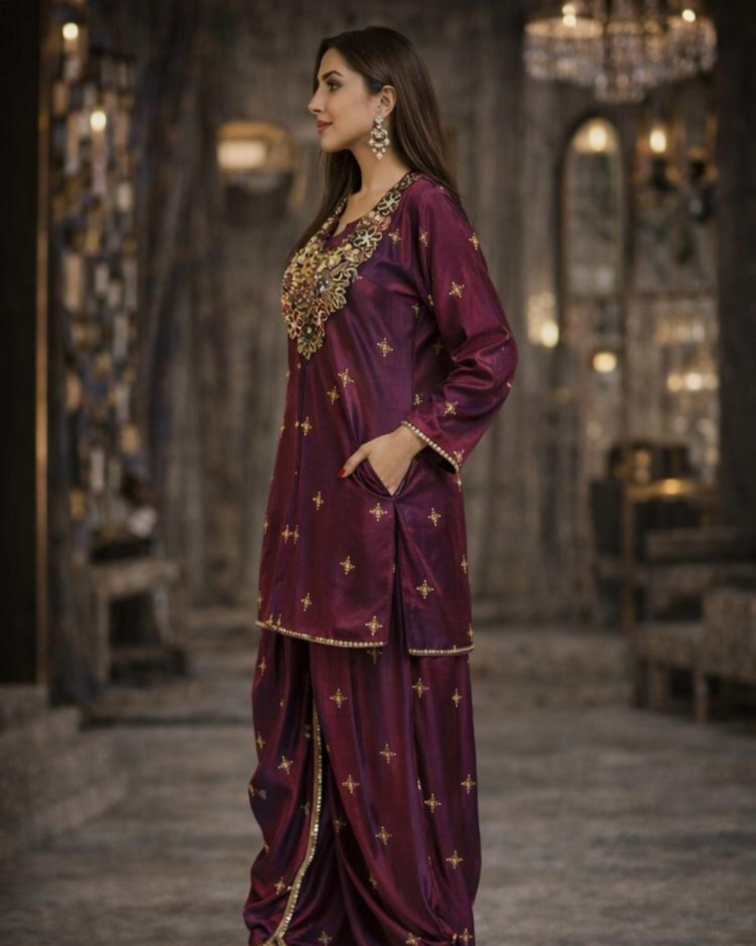 Banjara Trail - Fiza- Embellished Patiala Set