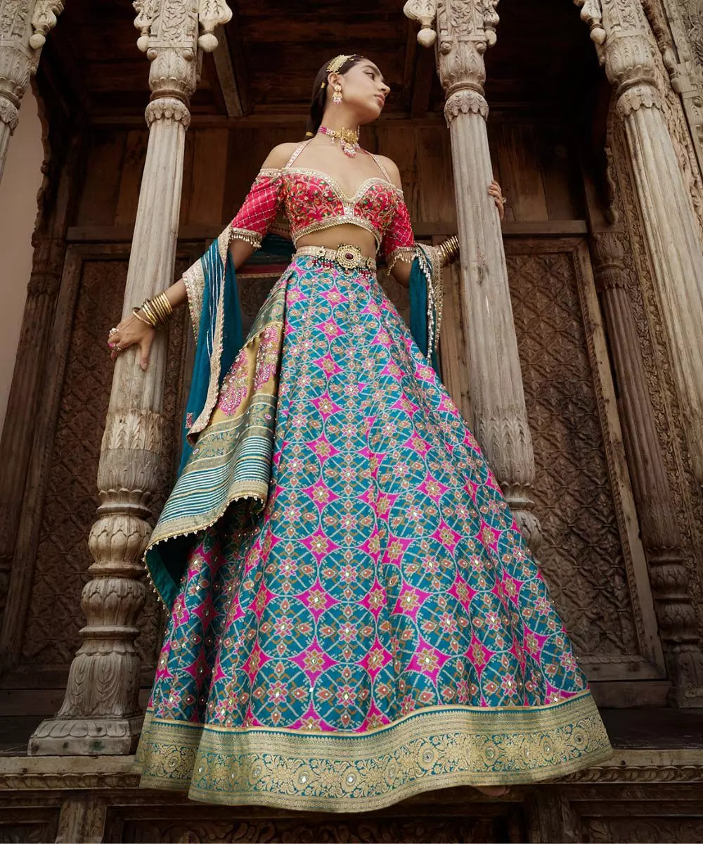 ADITI GUPTA - Patola print Lehenga set