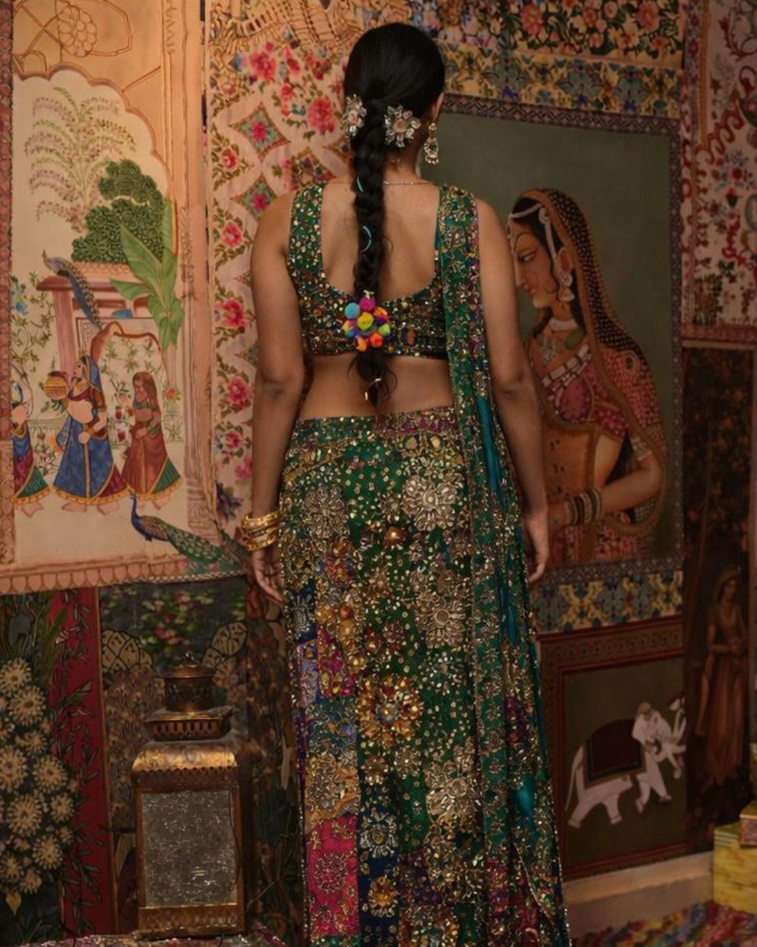 Banjara Trail - Emerald Enigma Handcrafted Fusion Set