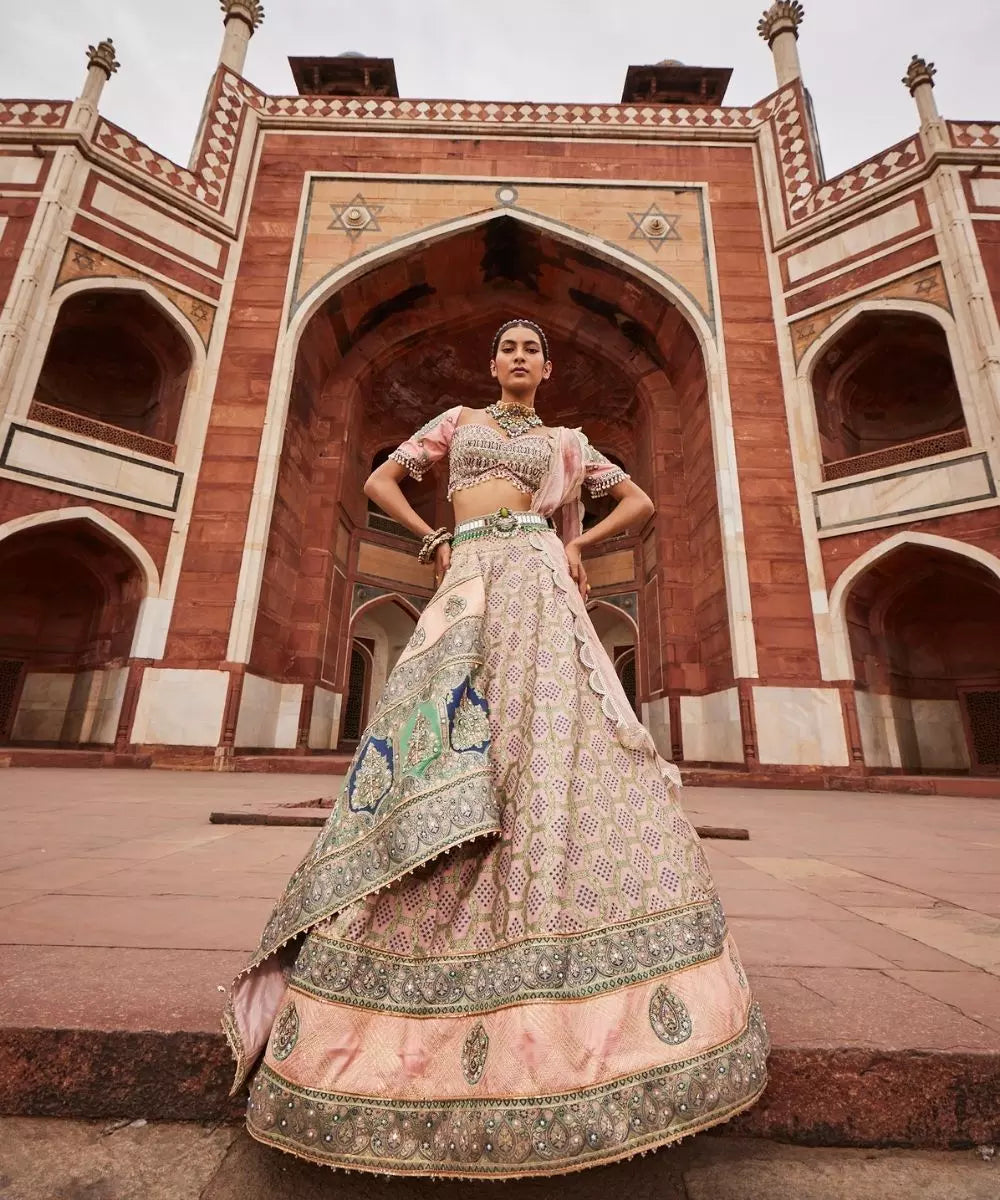 ADITI GUPTA -  Bandhani Banarasi Lehenga set