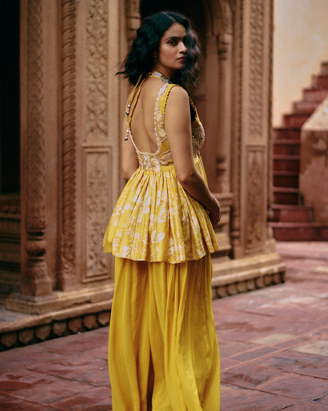 Paulmi and Harsh - Capri Peplum Set from Roop