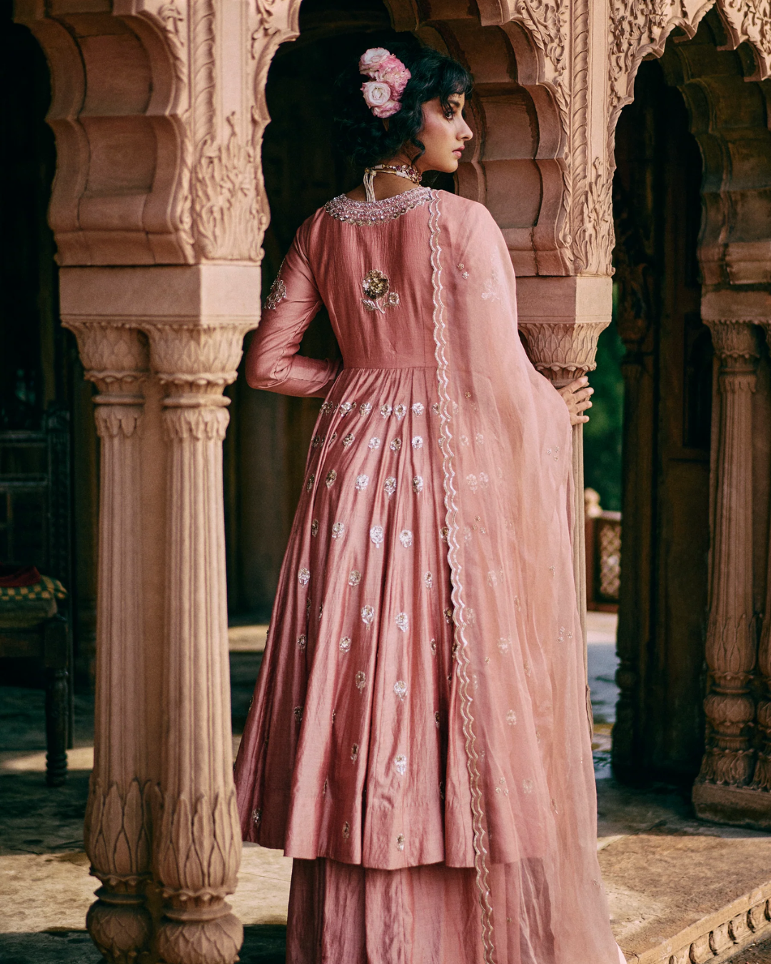 Paulmi and Harsh - Emerson Anarkali Set from Roop