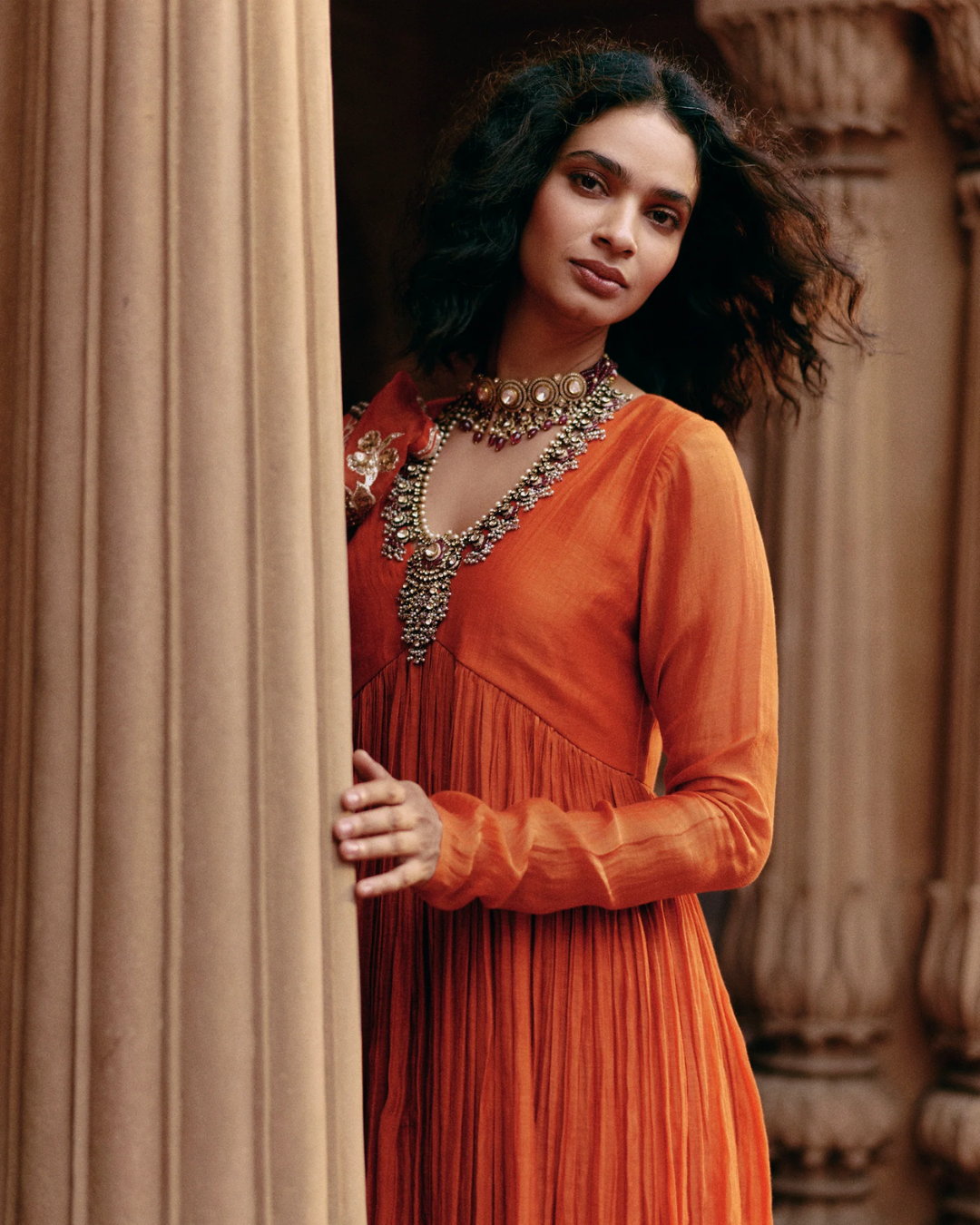 Paulmi and Harsh - Leigh Anarkali Set from Roop