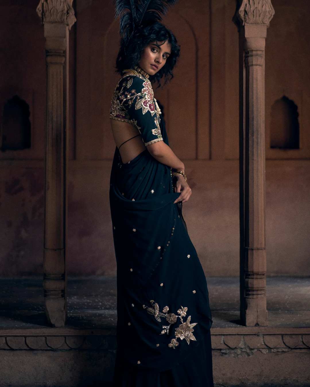 Paulmi and Harsh - Kaia Saree Set from Roop