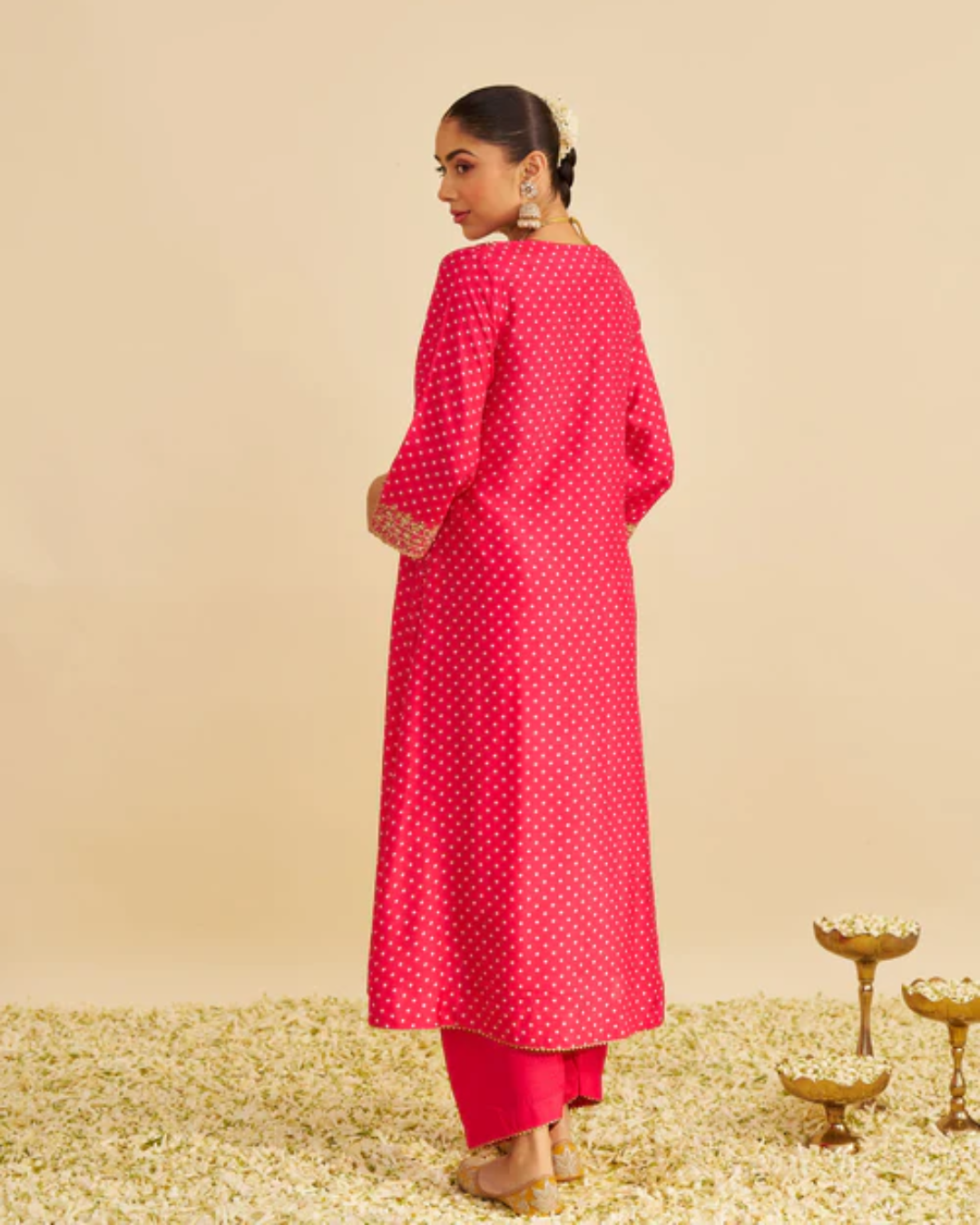 Sheetal Batra - Zaliyah Rani Hotpink Long Chauga With Salwar from Gulbandh