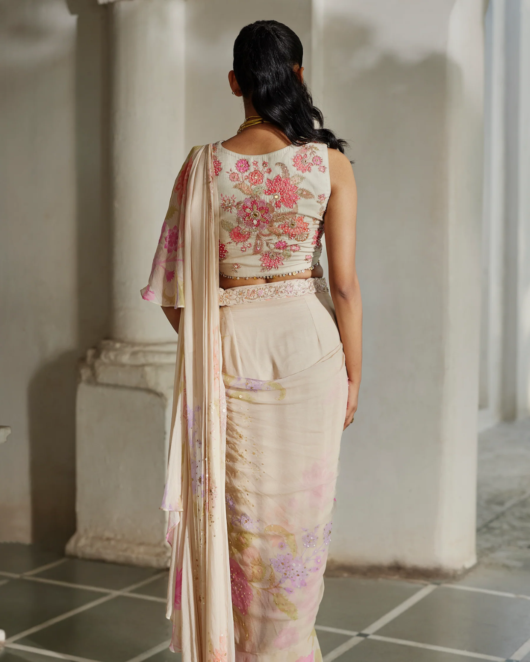 Paulmi and Harsh - Ceres Saree Set from Tara