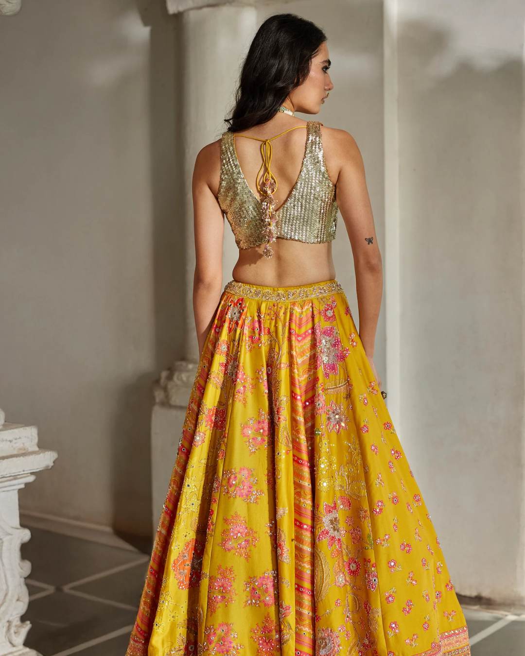 Paulmi and Harsh - Naru Lehenga Set from Tara
