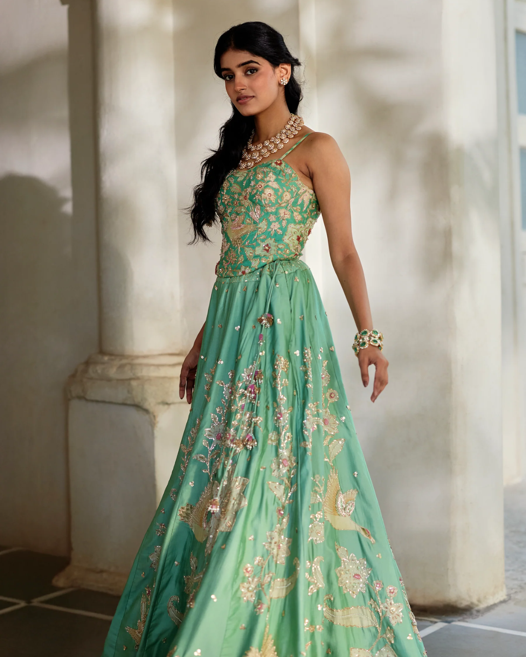 Paulmi and Harsh - Heli Lehenga Set from Tara