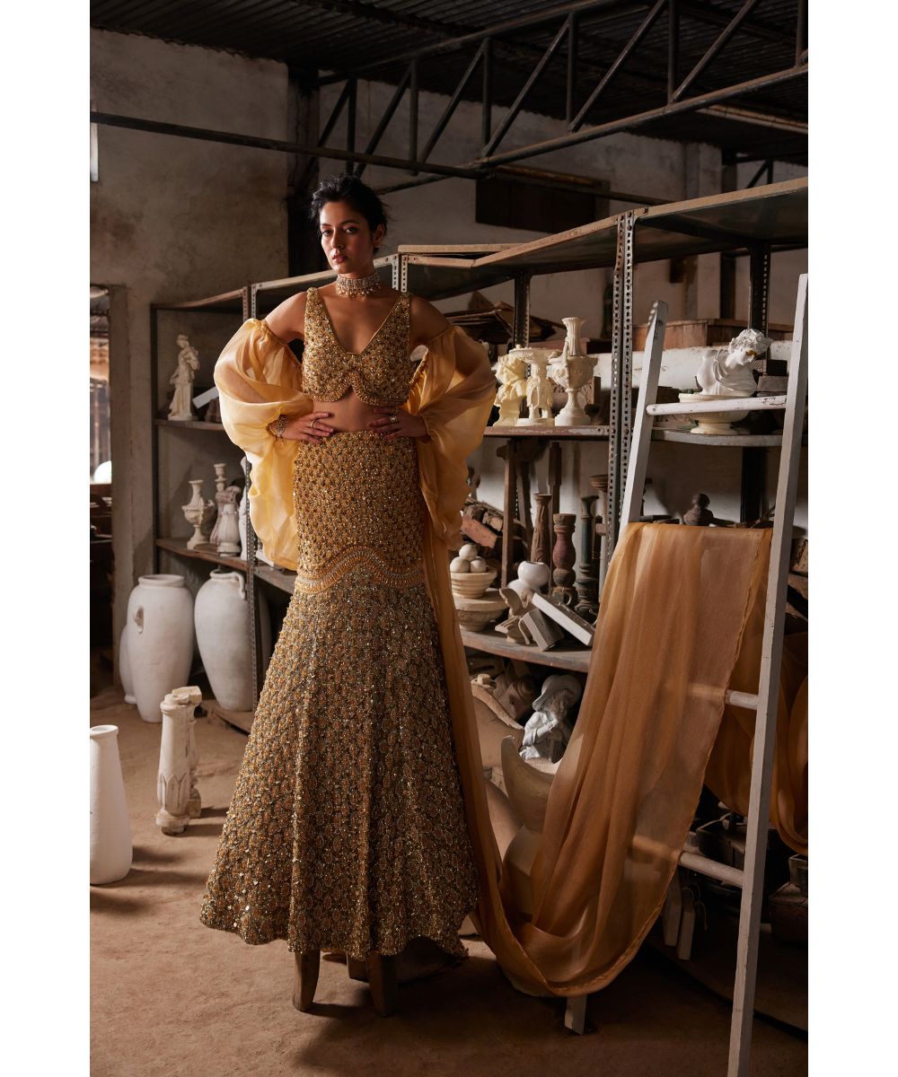 MEHUL GUPTA - Fish Cut Lehenga