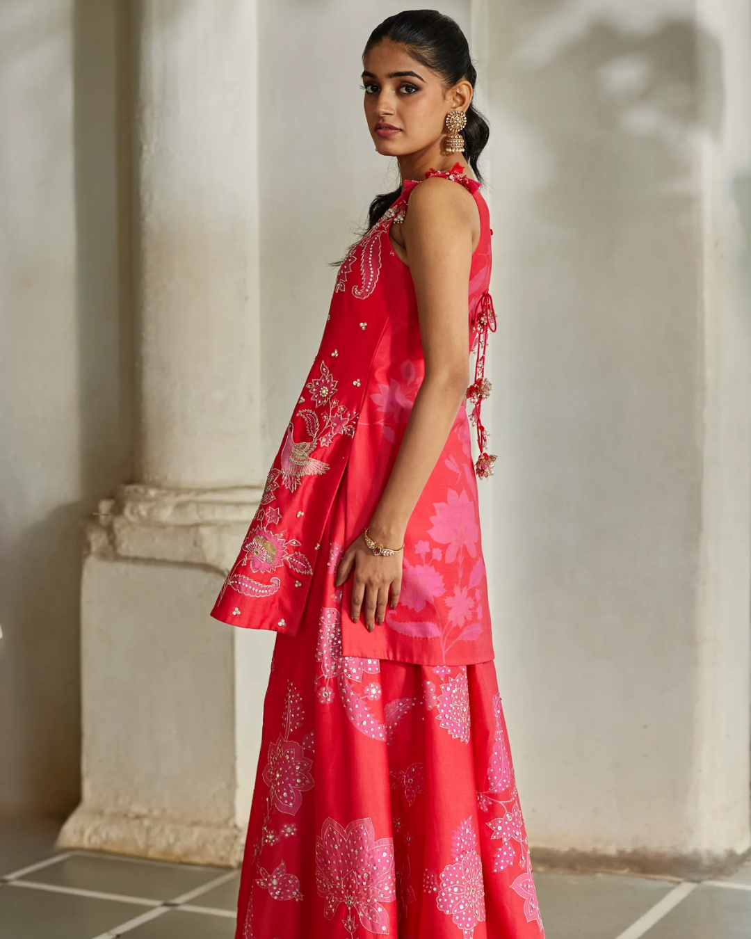 Paulmi and Harsh - Halo Kurti Set from Tara