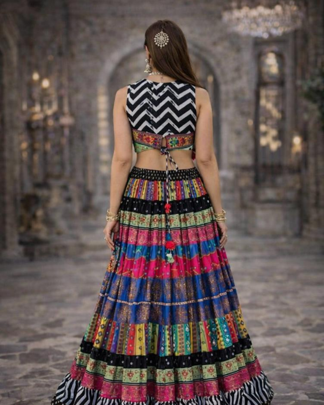 Banjara Trail - Satrangi Banjara Skirt Set - 20m flare