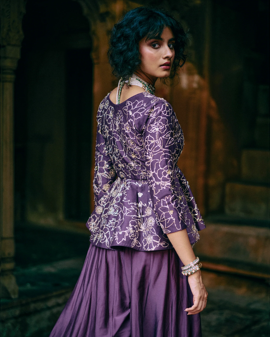 Paulmi and Harsh - Louise Peplum Set from Roop