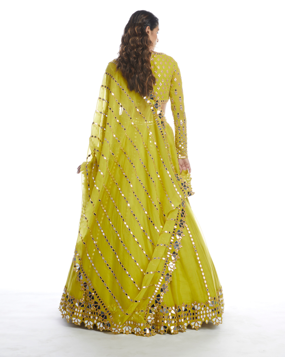 VVani Vats -  Moss Green Lehenga Set from Chamak