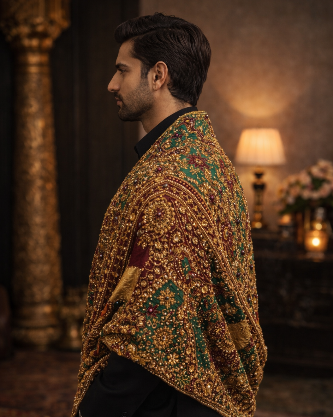 Banjara Trail - Baadshah-Embellished Shawl
