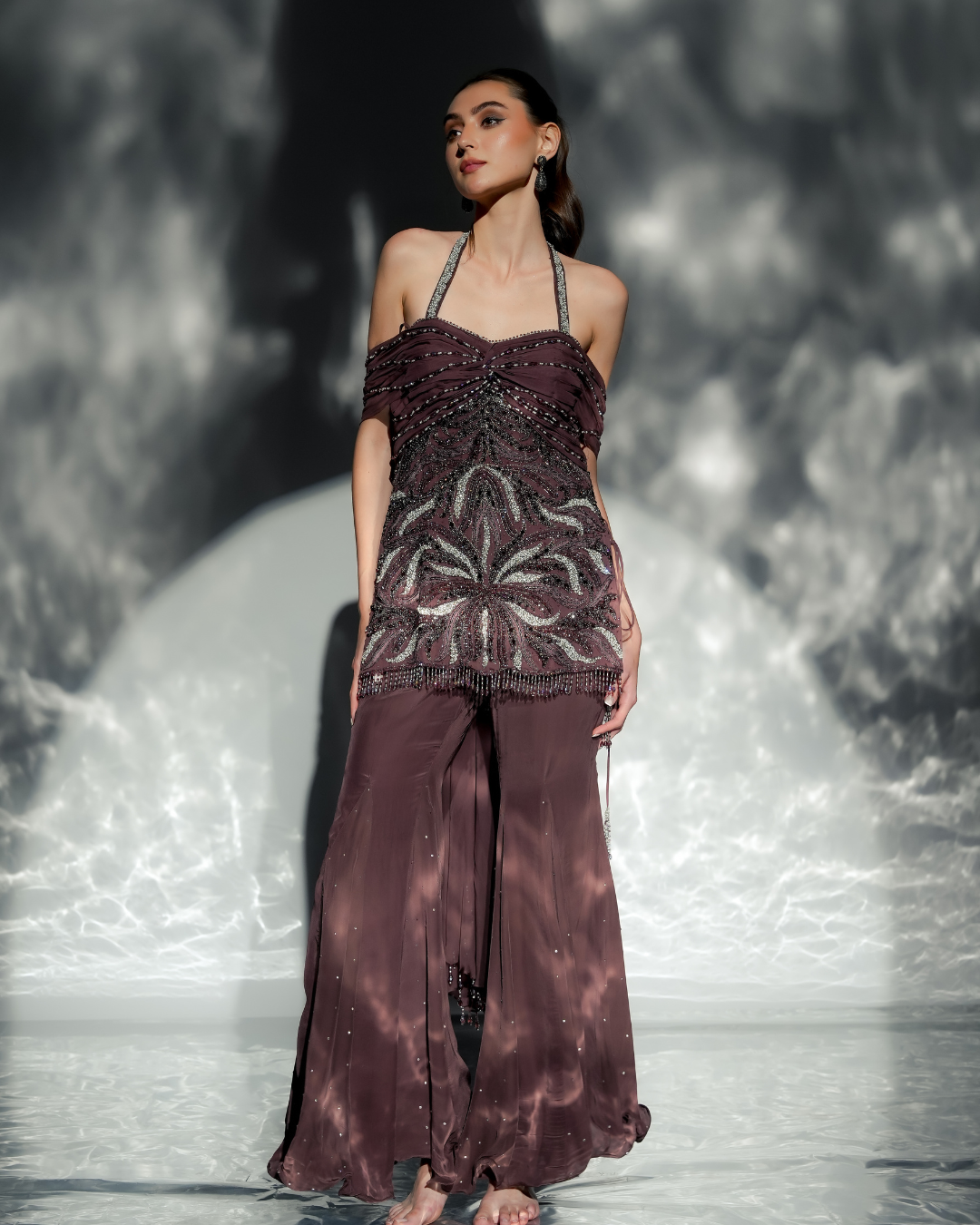 Jade by Ashima - Noor Drape Sharara set