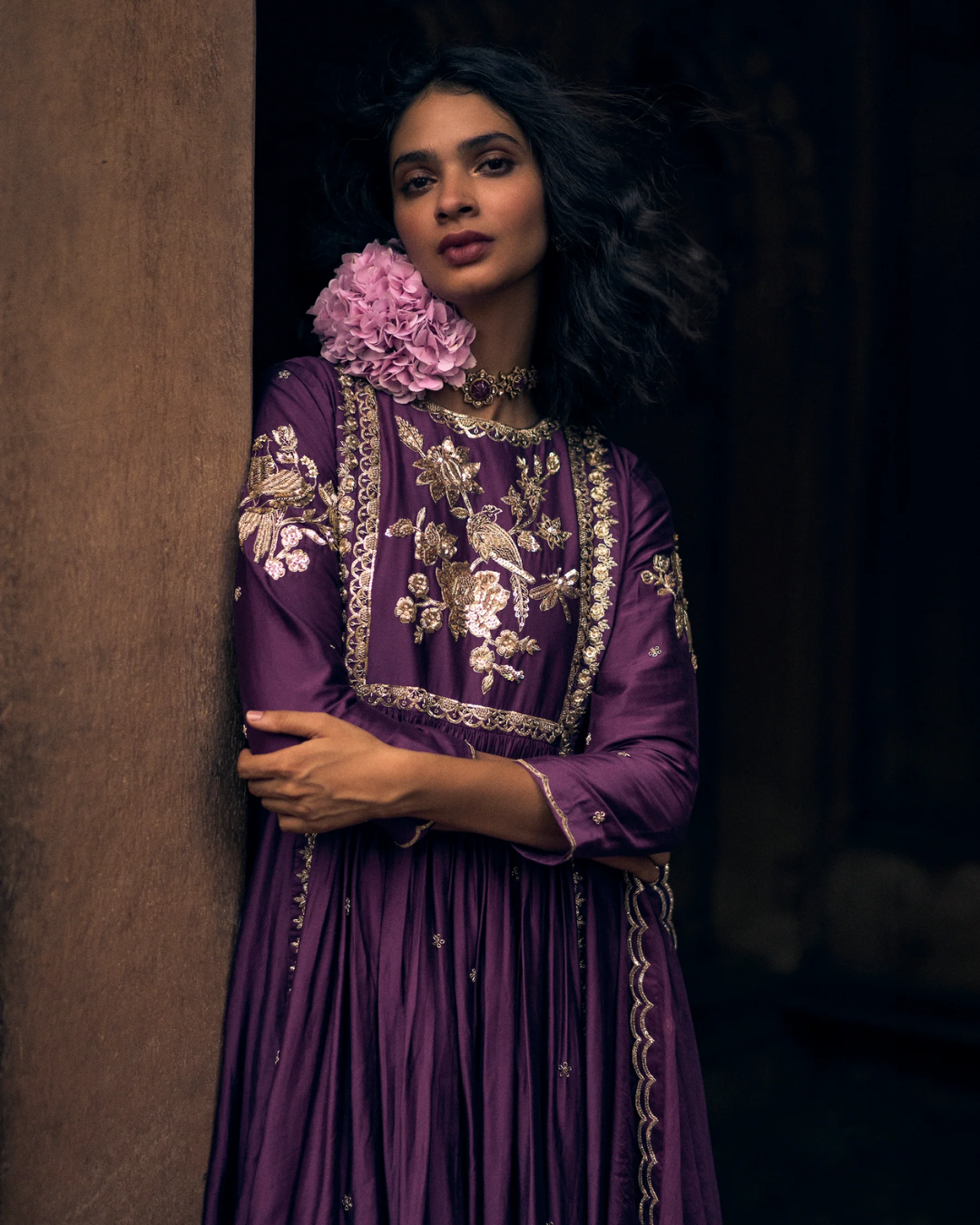 Paulmi and Harsh - Charlotte Anarkali Set from Roop