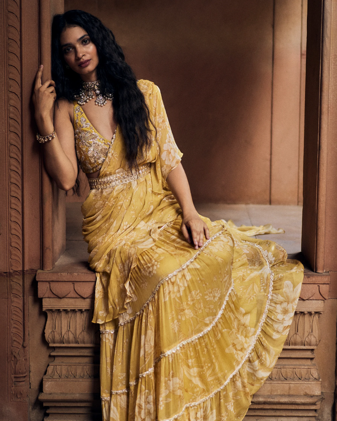 Paulmi and Harsh - Cove Saree Set from Roop