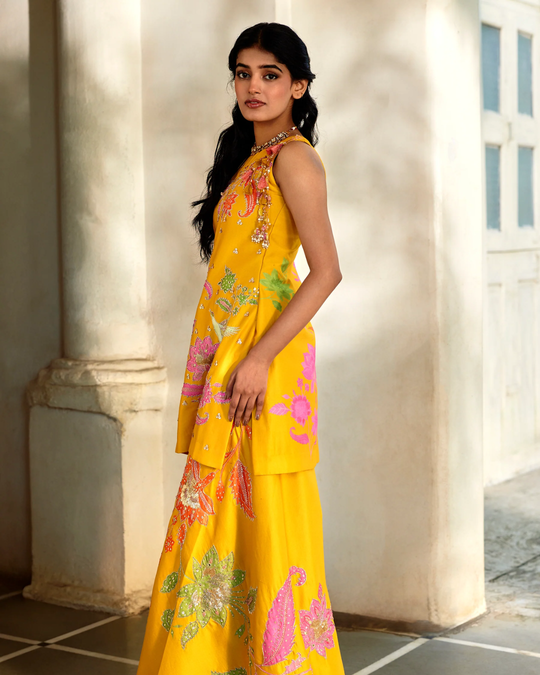 Paulmi and Harsh - Halo Kurti Set from Tara
