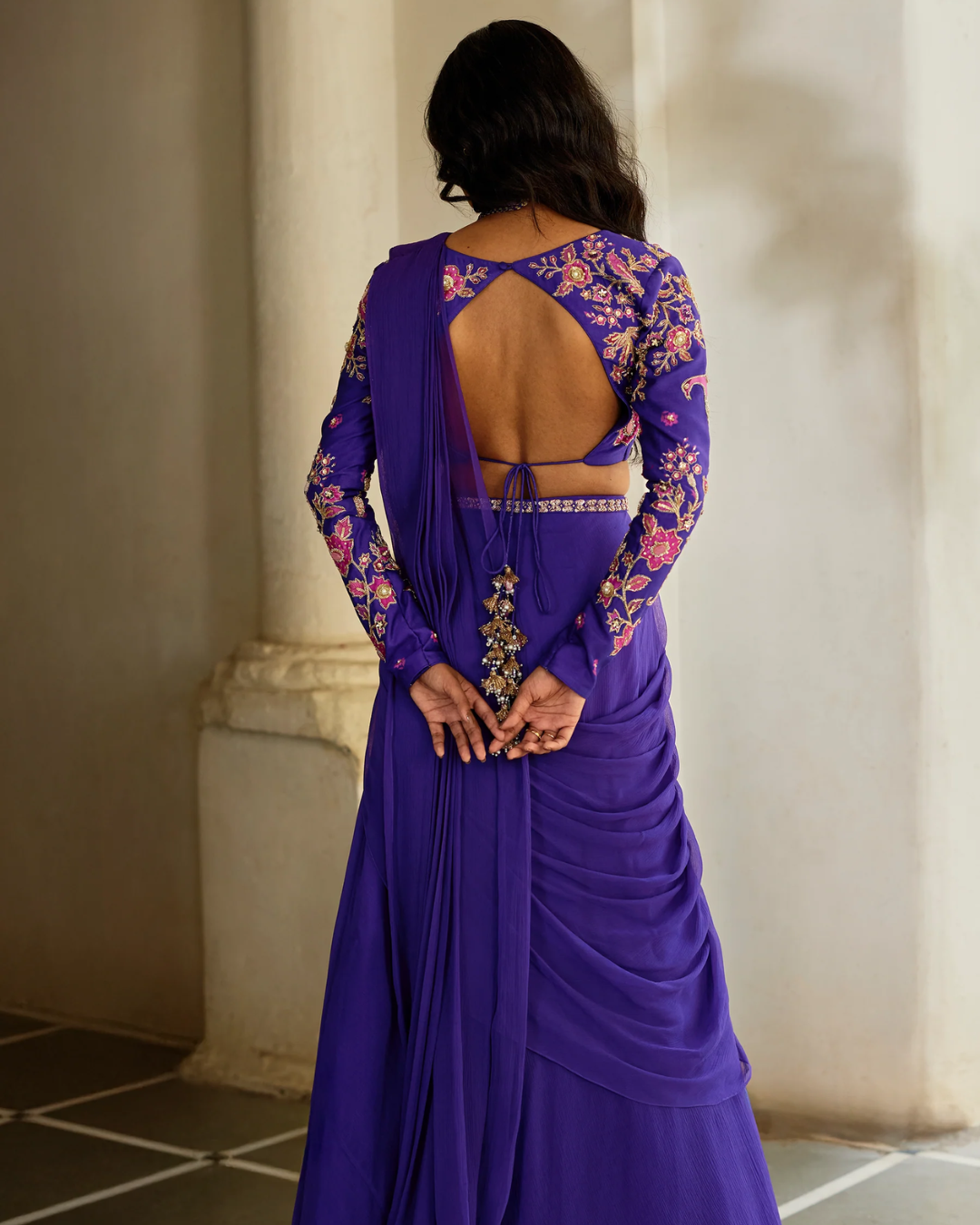 Paulmi and Harsh - Lithi Saree Set