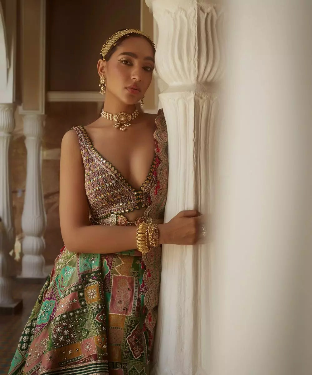 ADITI GUPTA - Abstract Lehenga set