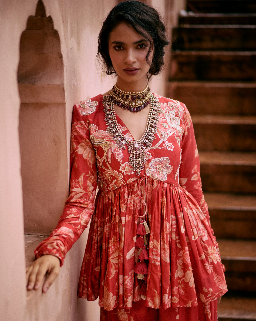 Paulmi and Harsh - River Peplum Set from Roop
