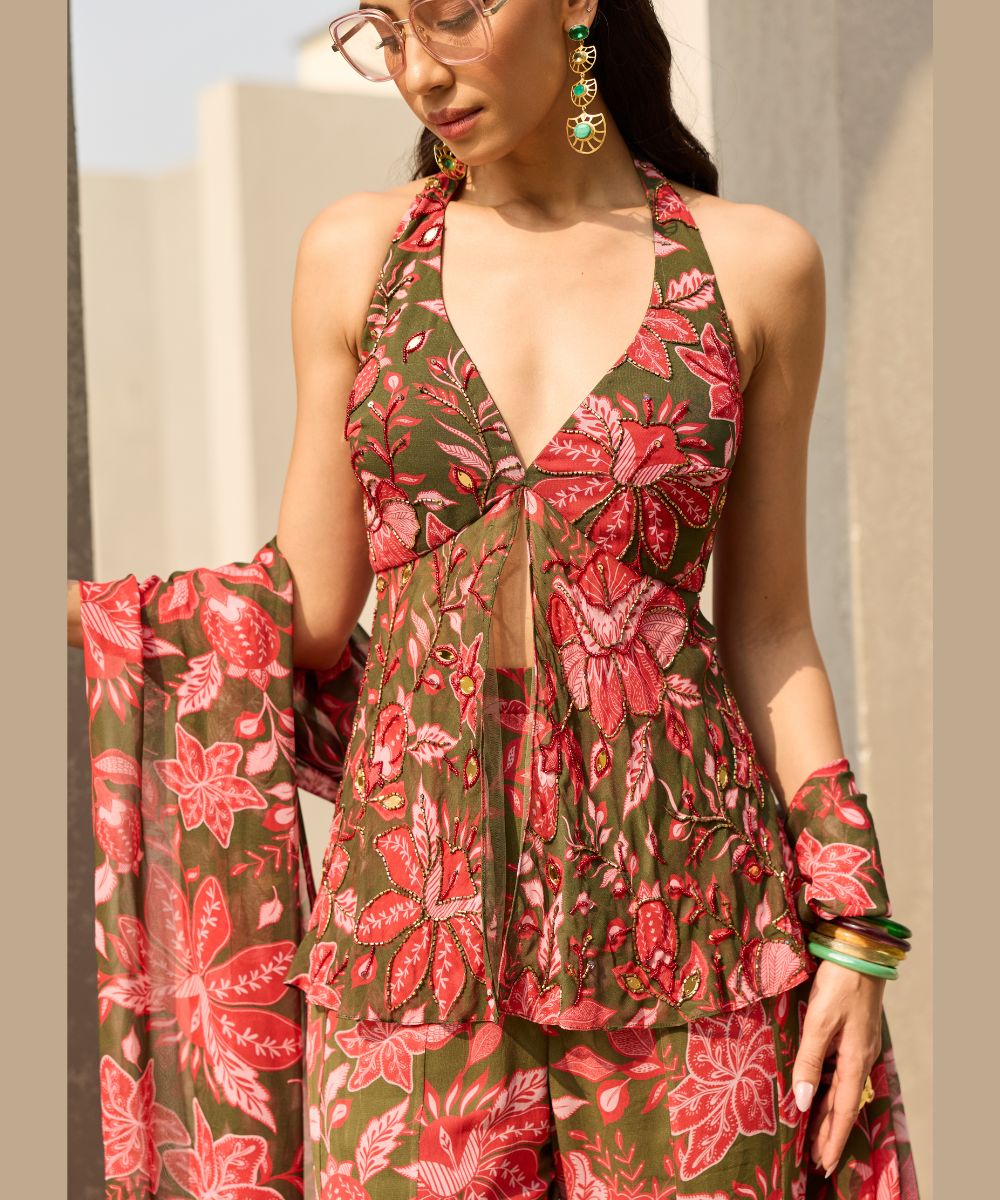 DiyaRajvvir - Amelia collection - Peplum kurti set