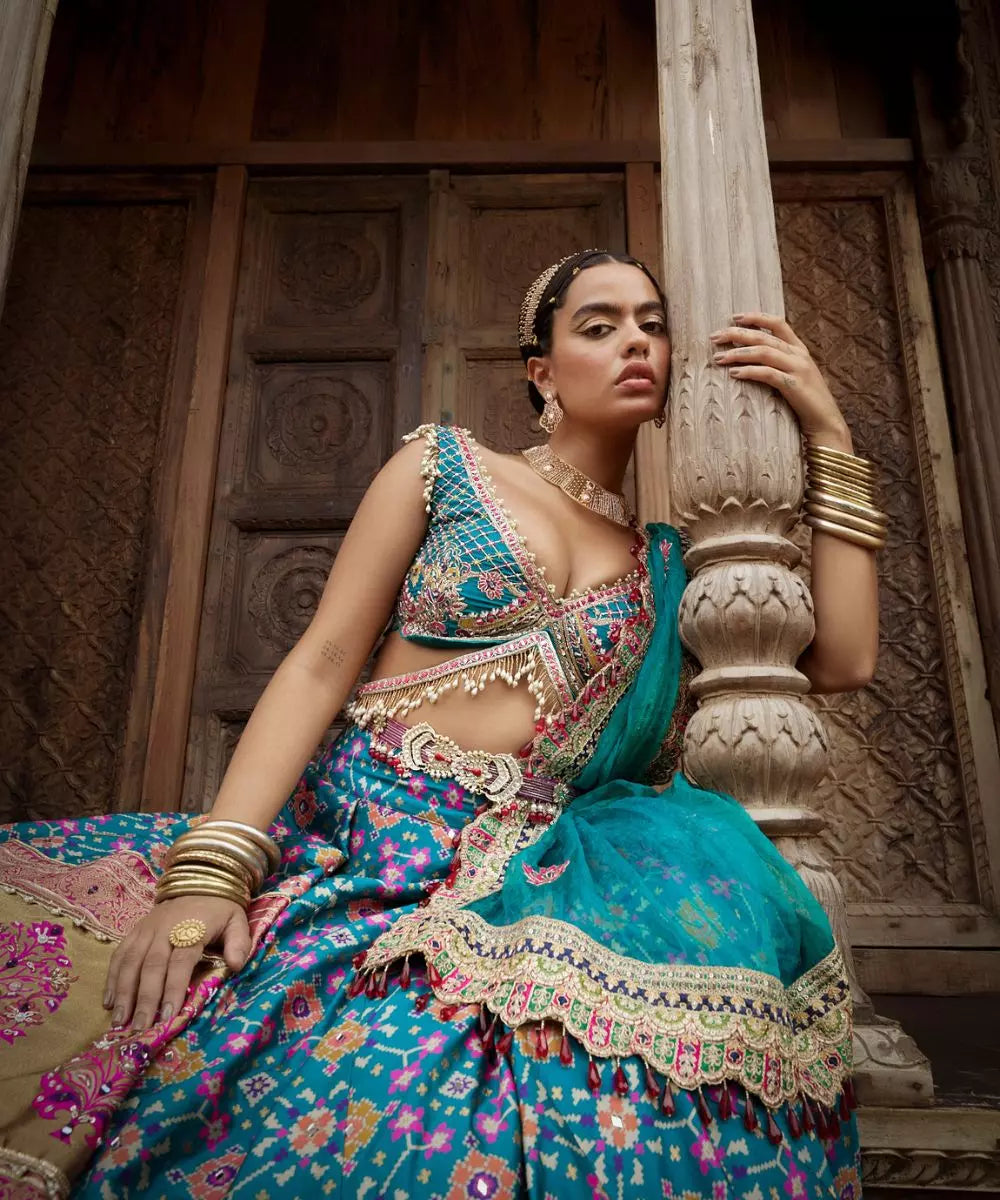 ADITI GUPTA - Patola print Lehenga set