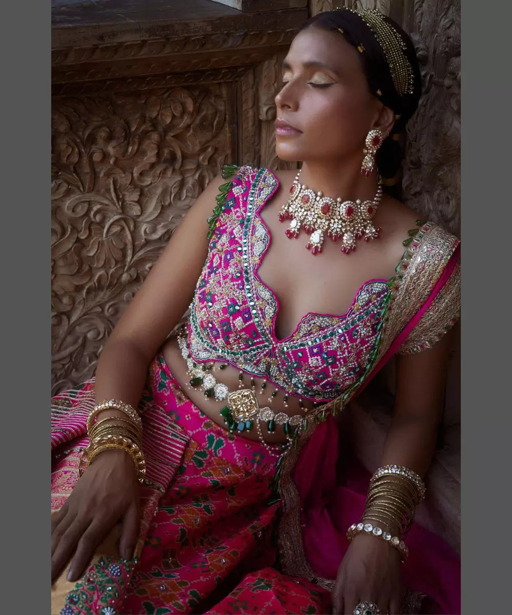 ADITI GUPTA - Patola print Lehenga set