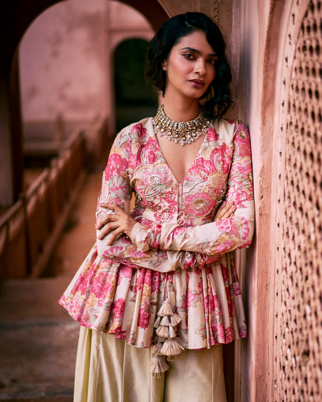 Paulmi and Harsh - Jane Peplum Set from Roop