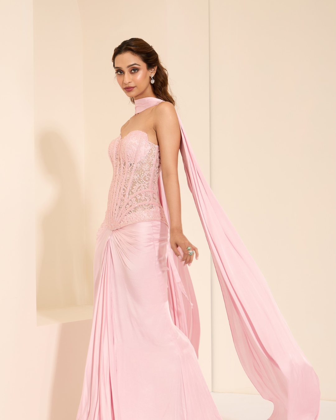 K&A by Karishma and Ashita - Primrose Corset and Drape