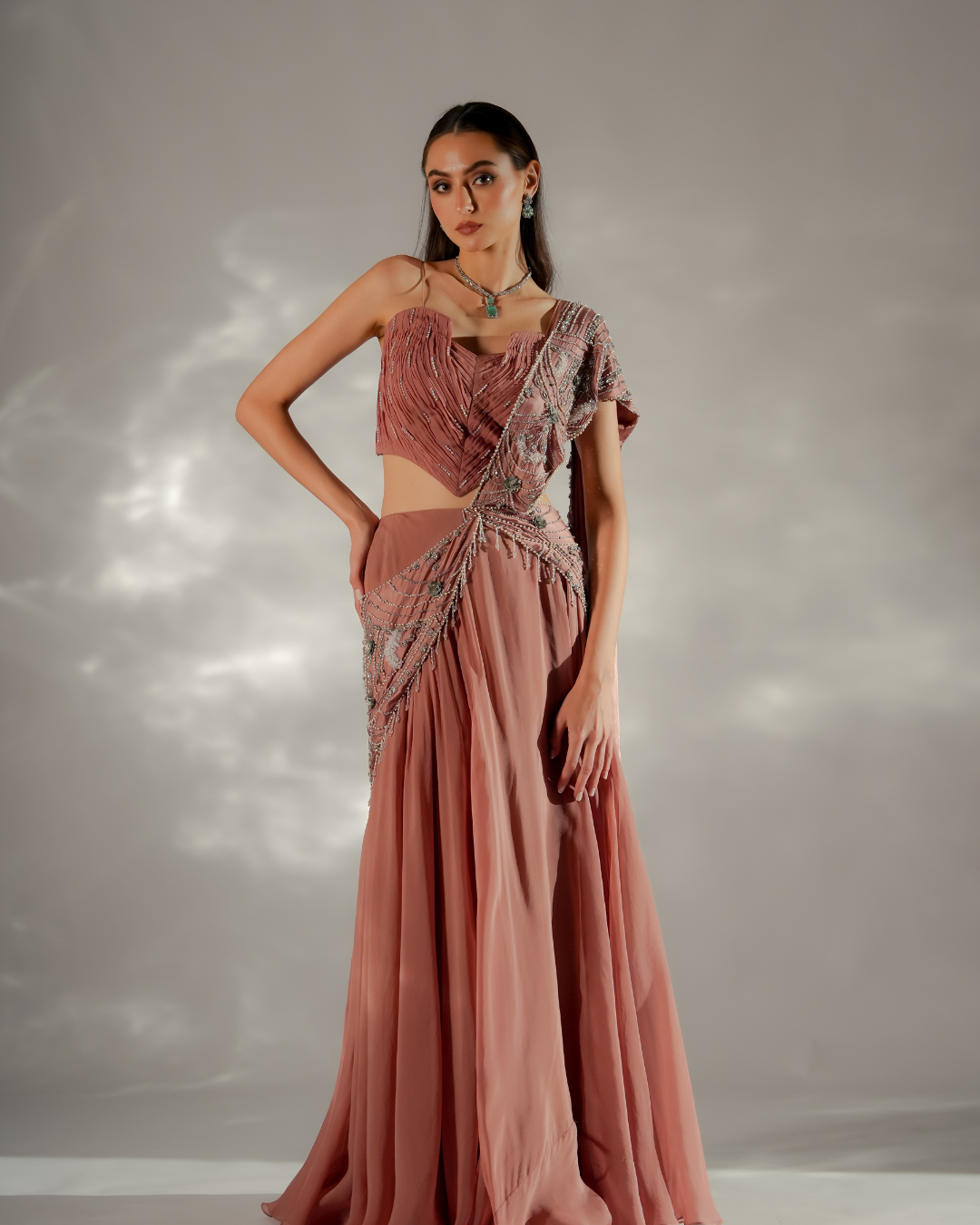 Jade by Ashima - Moon veil Drape Saree