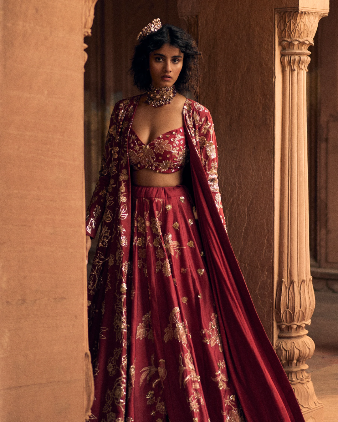 Paulmi and Harsh - Eleanor Lehenga Set from Roop