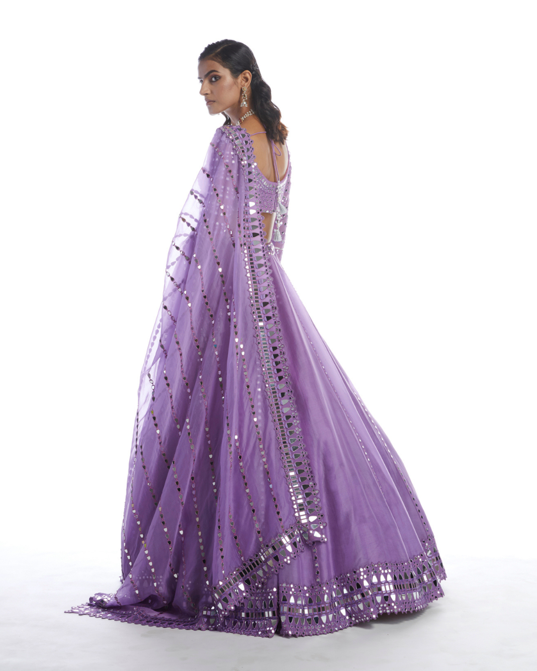 Vvani Vats -  Catnip Purple Lehanga Set from Chamak