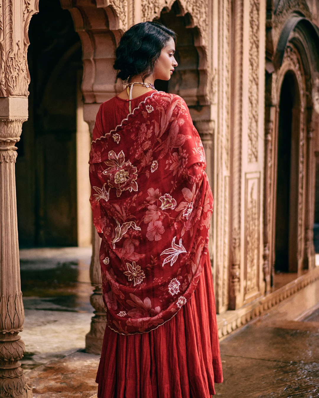 Paulmi and Harsh - Anne Anarkali Set from Roop