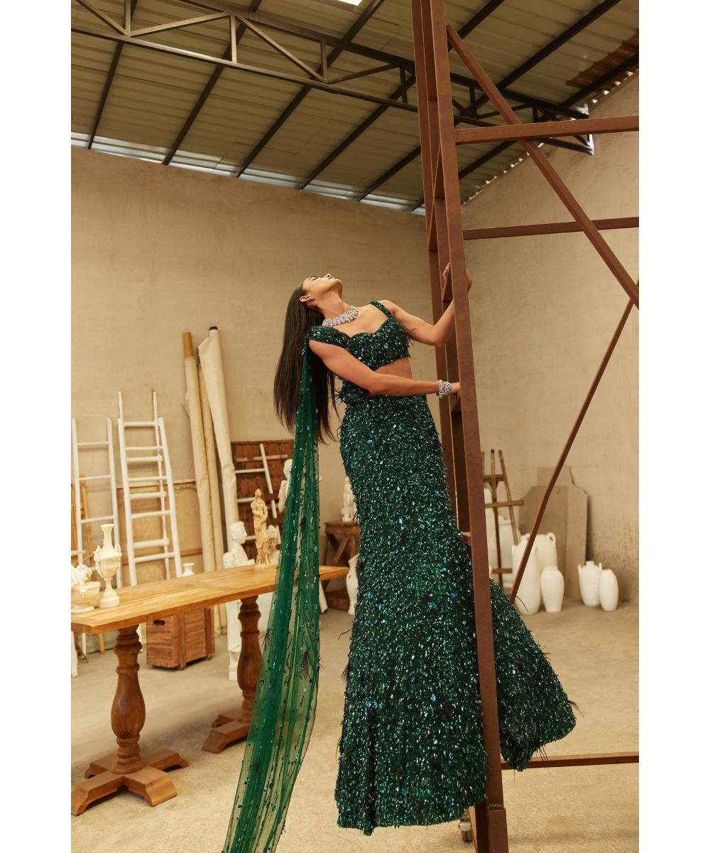 MEHUL GUPTA - Fish Cut Lehenga