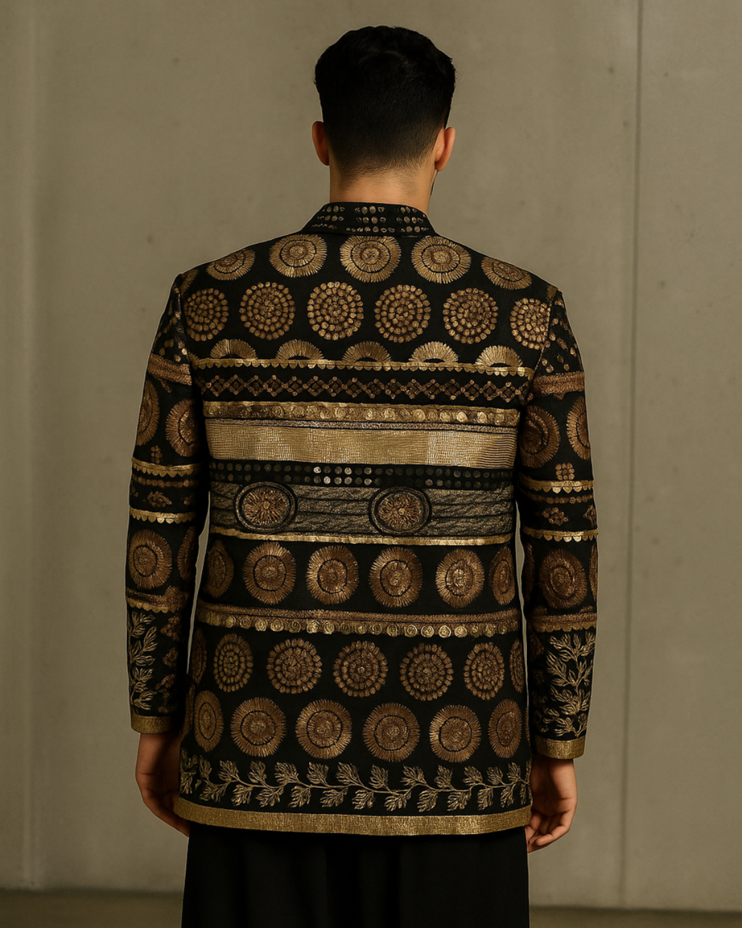 Banjara Trail - Zari Noir Embroidered Jacket