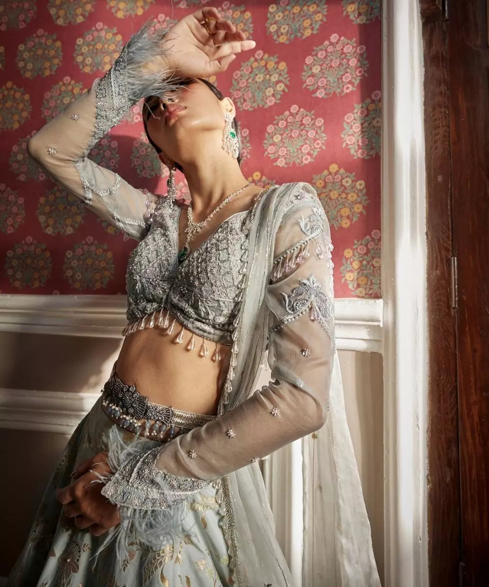 ADITI GUPTA - Pastel Floral Lehenga set