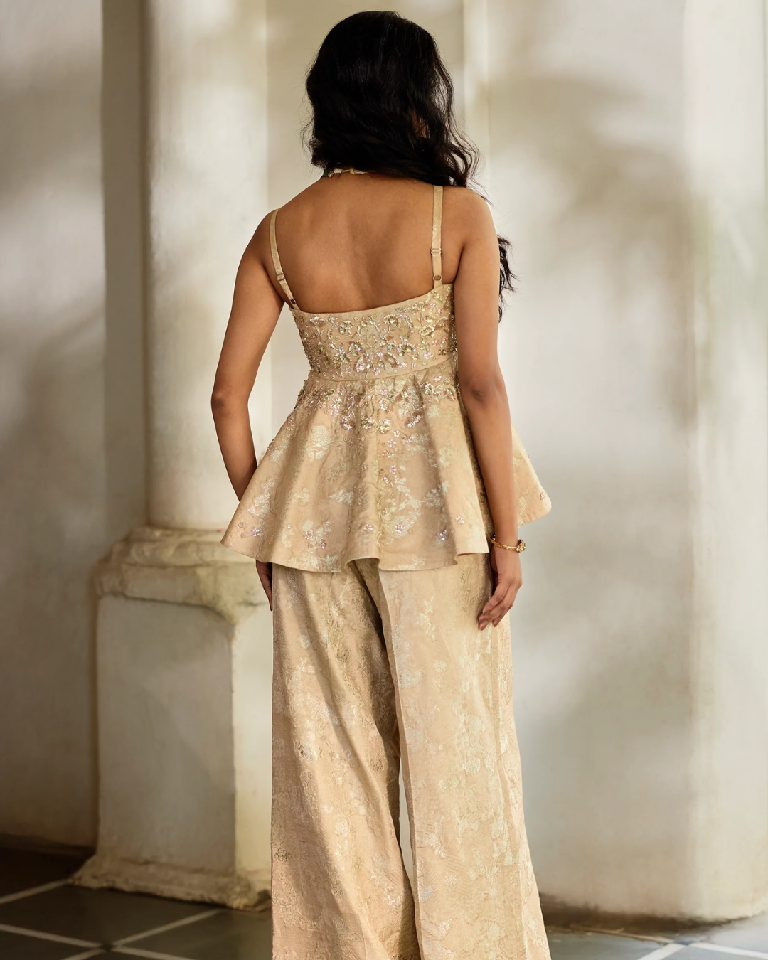 Paulmi and Harsh - Nara Peplum Set from Tara
