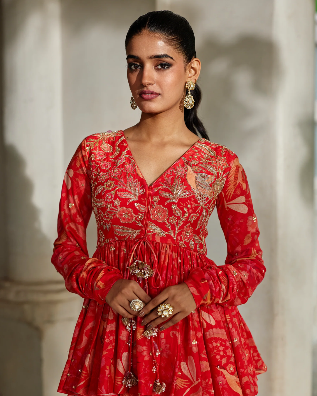 Paulmi and Harsh - Noci Peplum Set from Tara