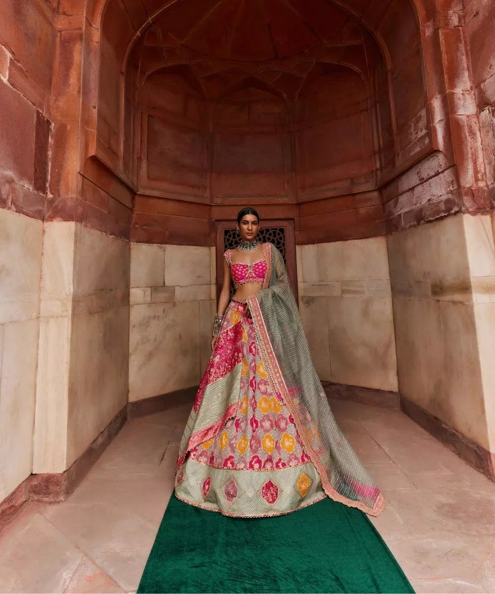 ADITI GUPTA - Banarsi Chanderi Lehenga set