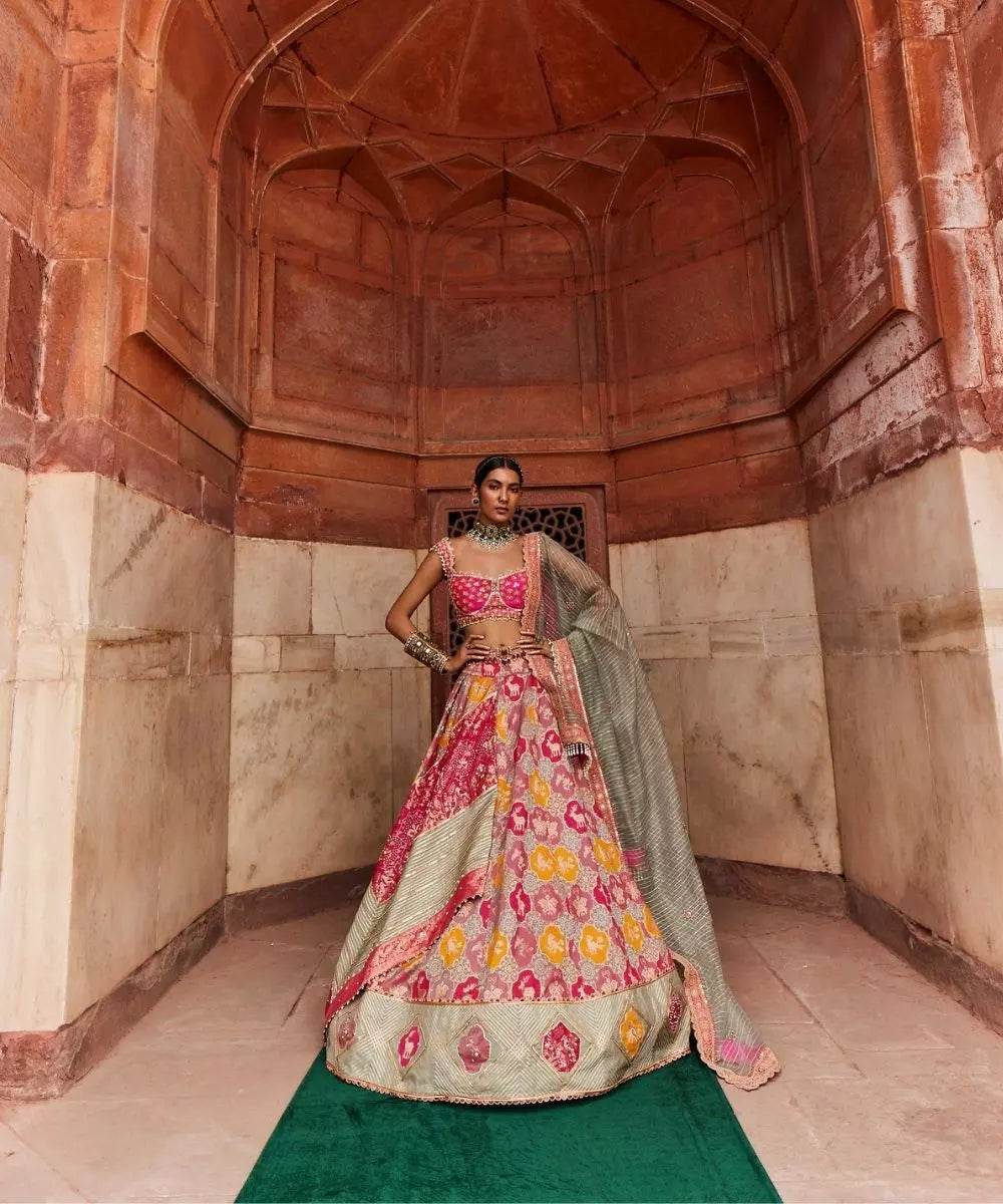 ADITI GUPTA - Banarsi Chanderi Lehenga set