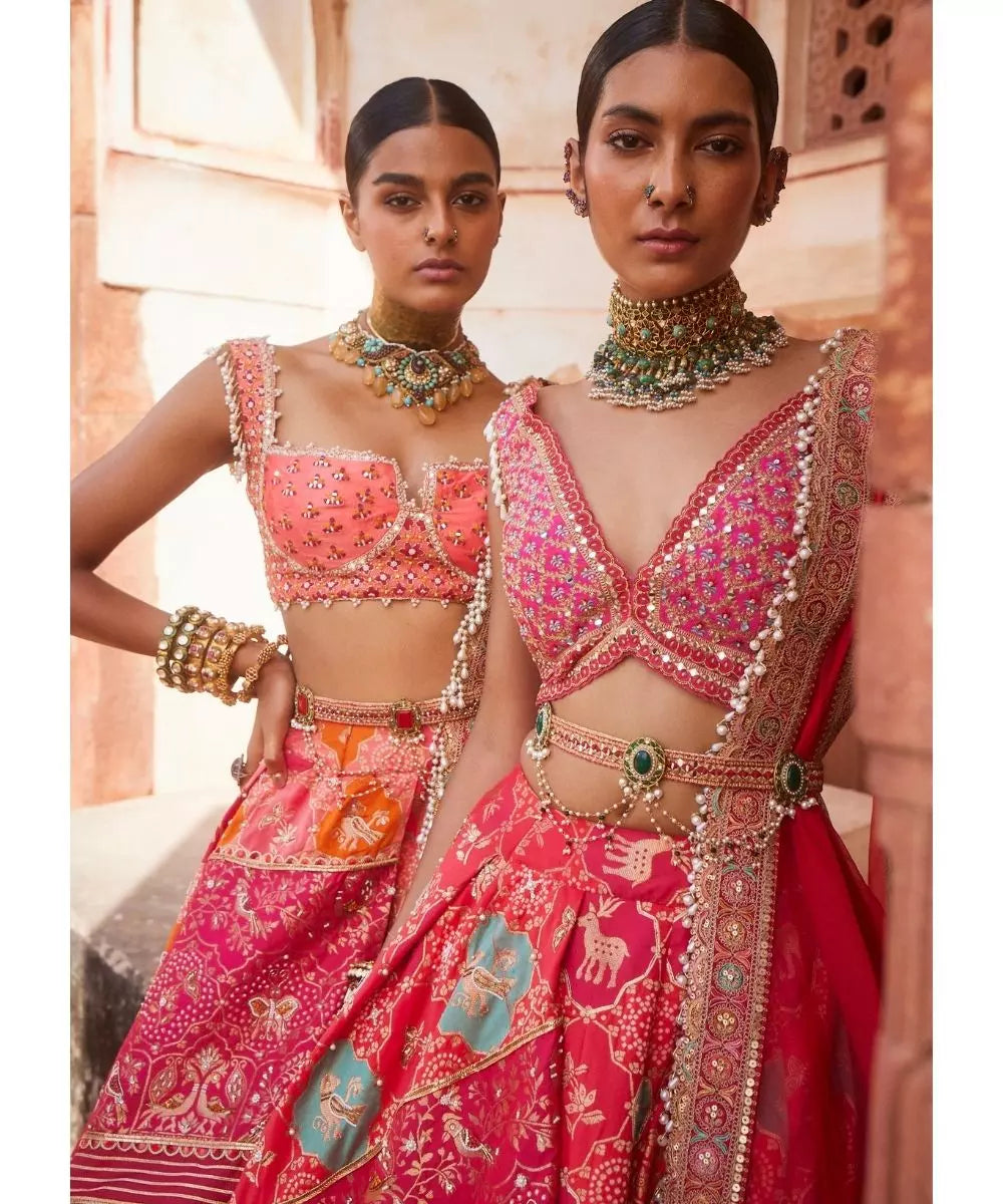 ADITI GUPTA - Banarsi Chanderi Lehenga set