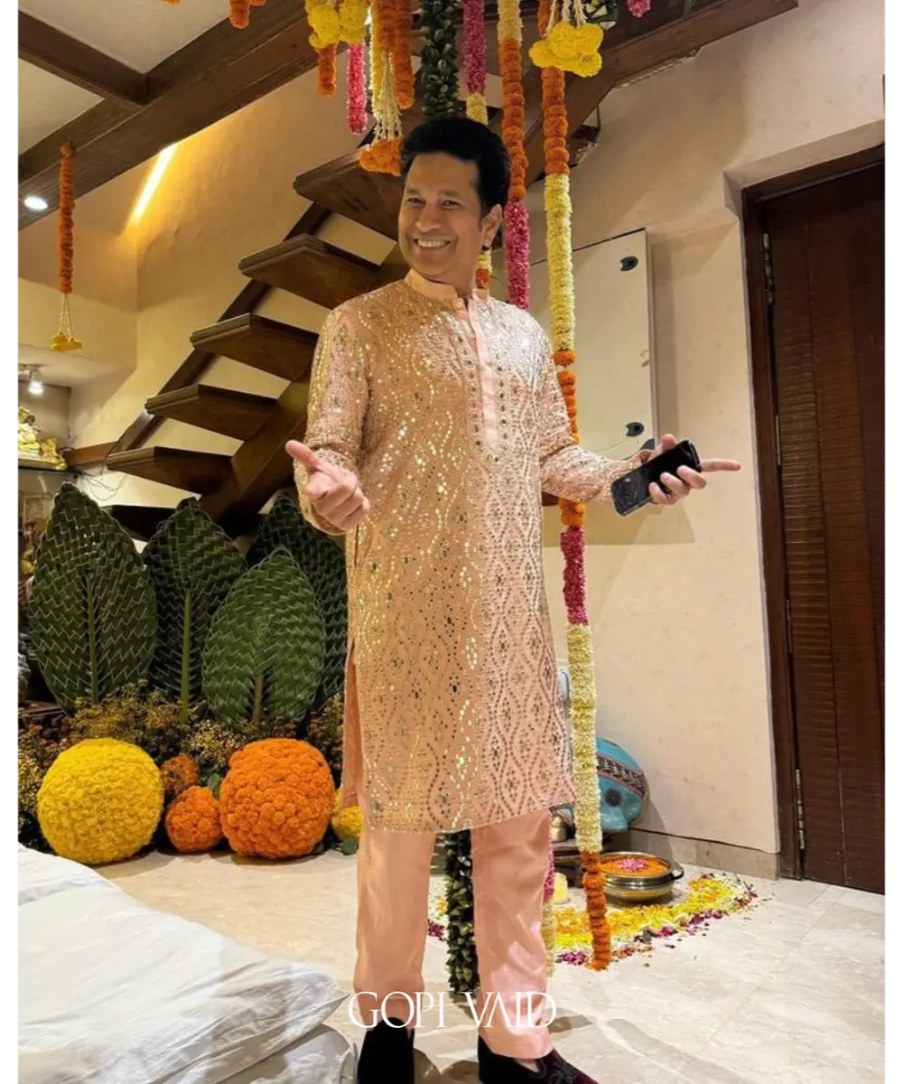 Gopi Vaid - Sachin Tendulkar in Kurta Set - Celeb