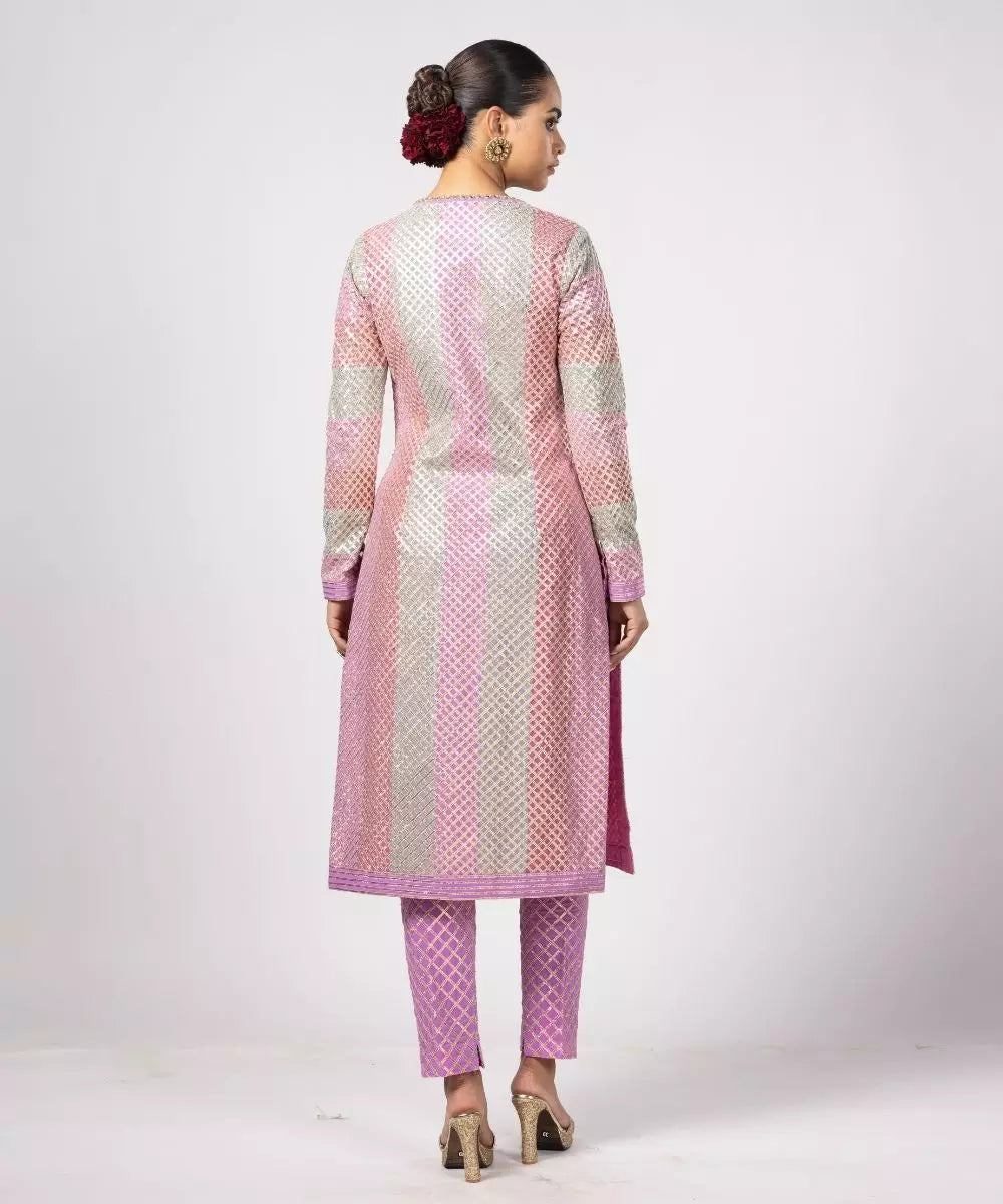 VVANI VATS - Aqua Pant Kurta and Dupatta  Set