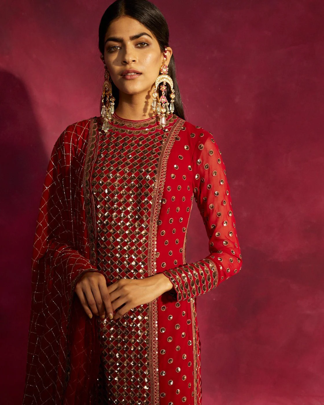Vvani Vats - Deep Red Kurta Set from Chand