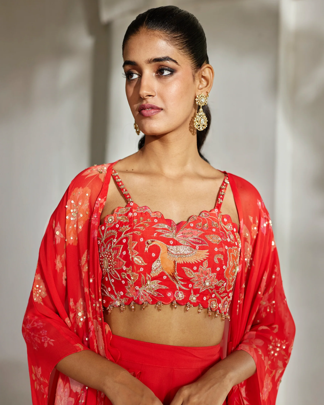Paulmi and Harsh - Nunu Jacket Palazzo Set from Tara